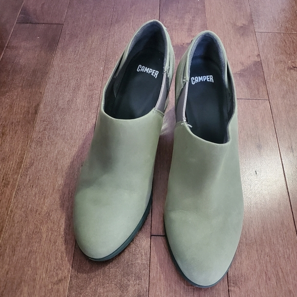 Green Camper Ankle Boots with Translucent Heel - Picture 5 of 5
